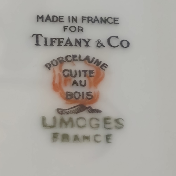 Two Tiffany & Co Rare Porcelain Cutie Au Boos Limoges Plates - Picture 5 of 9